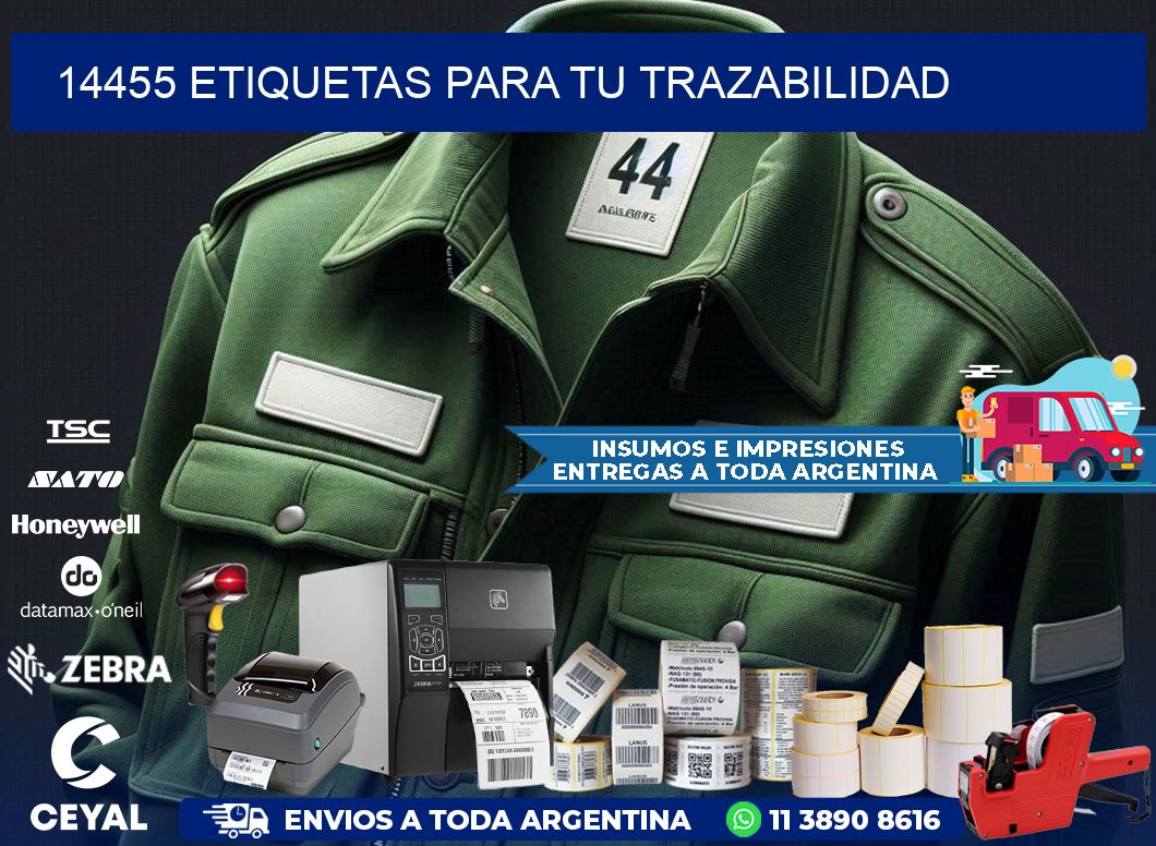 14455 etiquetas para tu trazabilidad