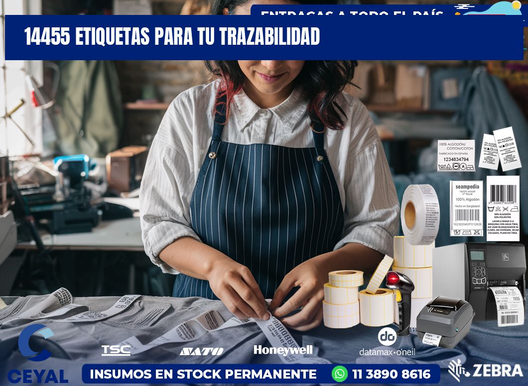14455 etiquetas para tu trazabilidad