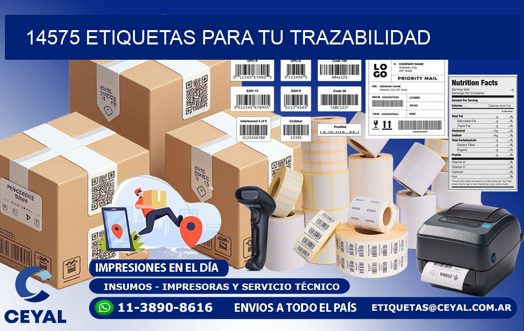 14575 etiquetas para tu trazabilidad