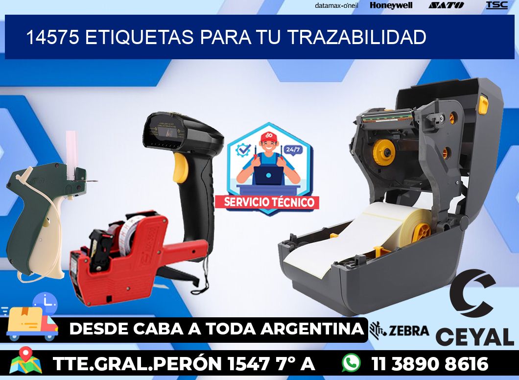 14575 etiquetas para tu trazabilidad