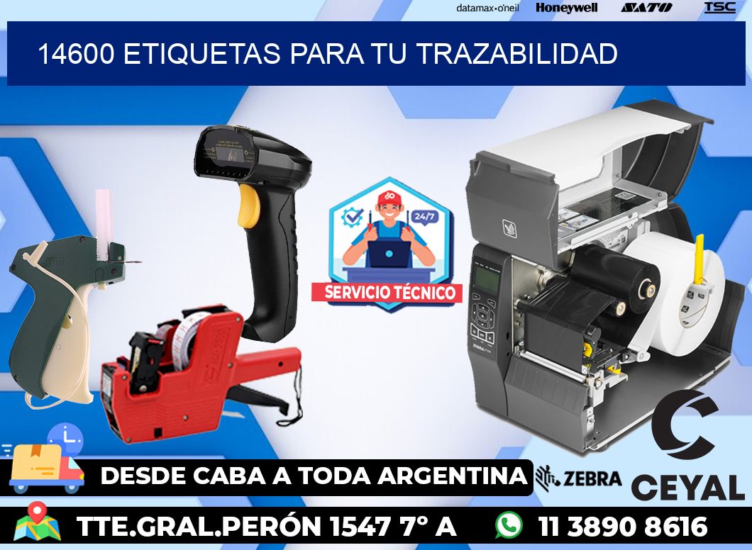 14600 etiquetas para tu trazabilidad