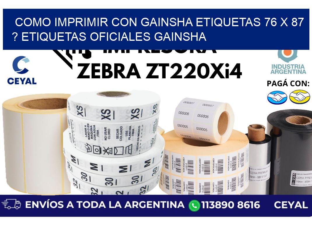 como imprimir con gainsha etiquetas 76 x 87 ? etiquetas oficiales gainsha