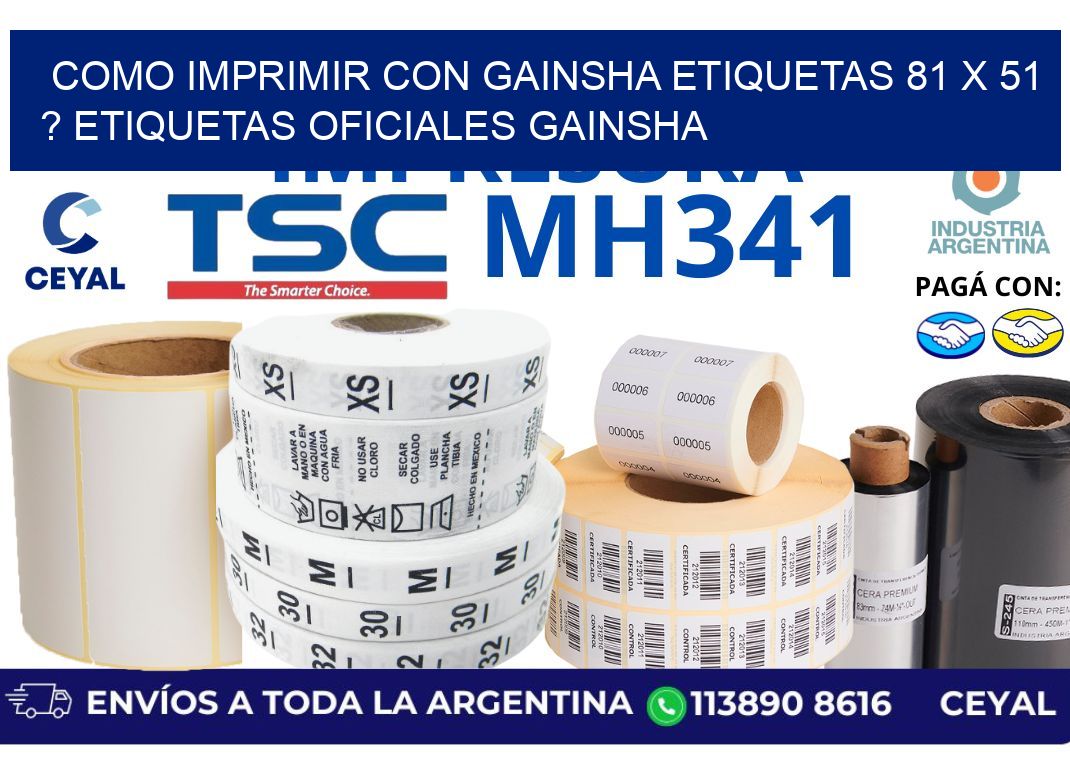 como imprimir con gainsha etiquetas 81 x 51 ? etiquetas oficiales gainsha
