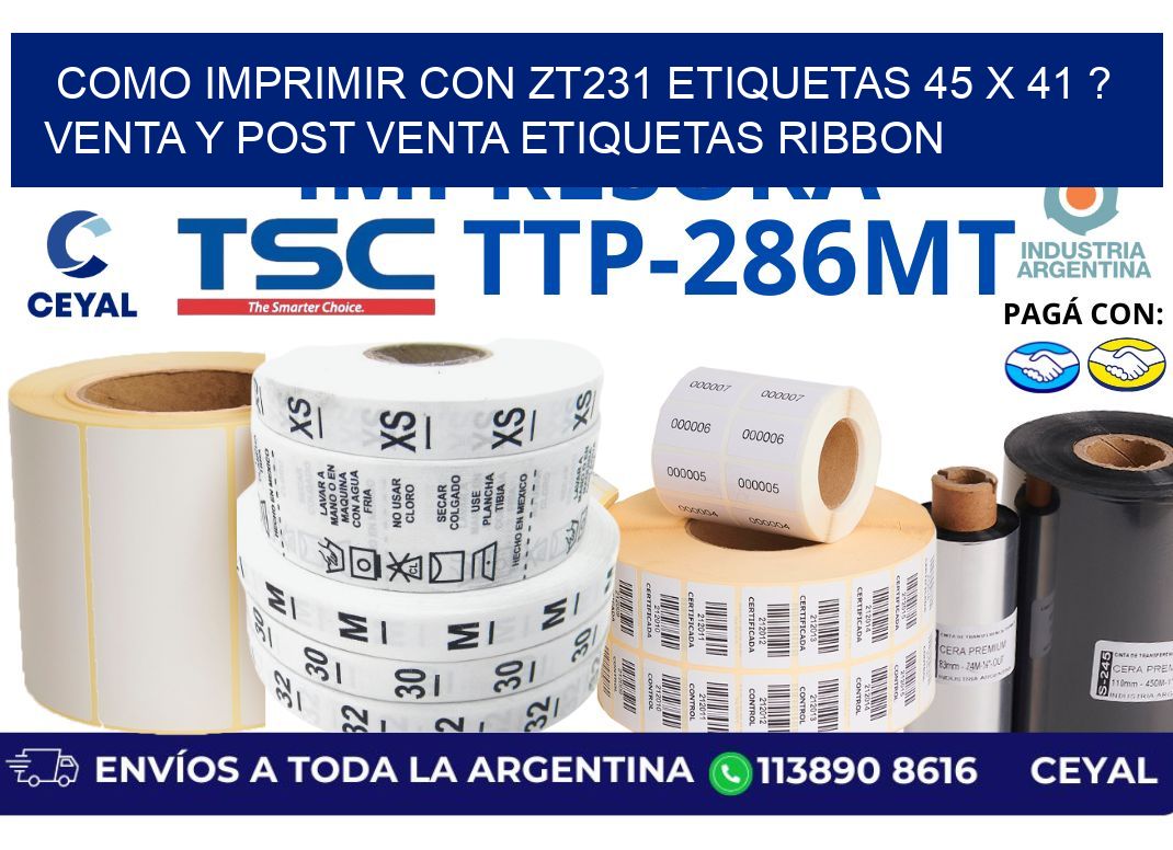 como imprimir con zt231 etiquetas 45 x 41 ? Venta y post venta etiquetas ribbon