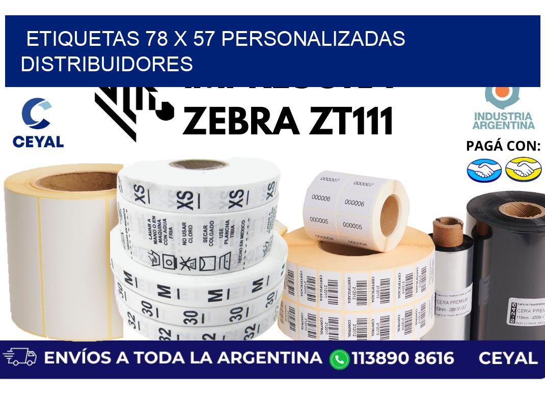 etiquetas 78 x 57 personalizadas distribuidores