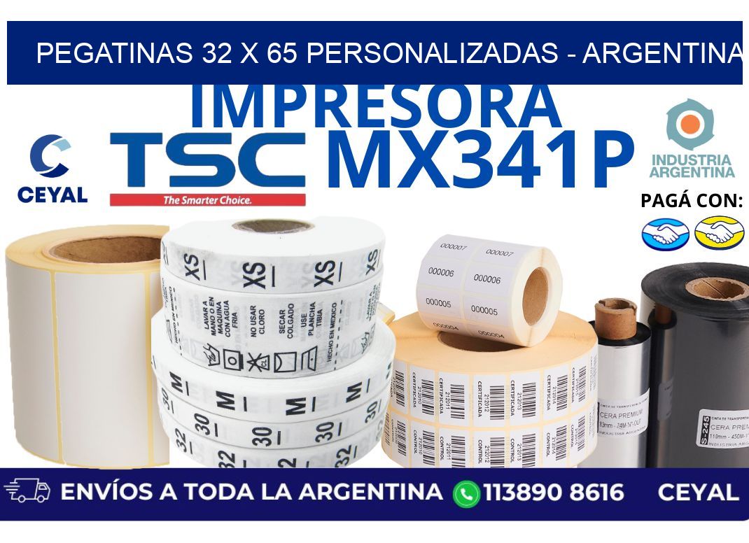 pegatinas 32 x 65 personalizadas - Argentina