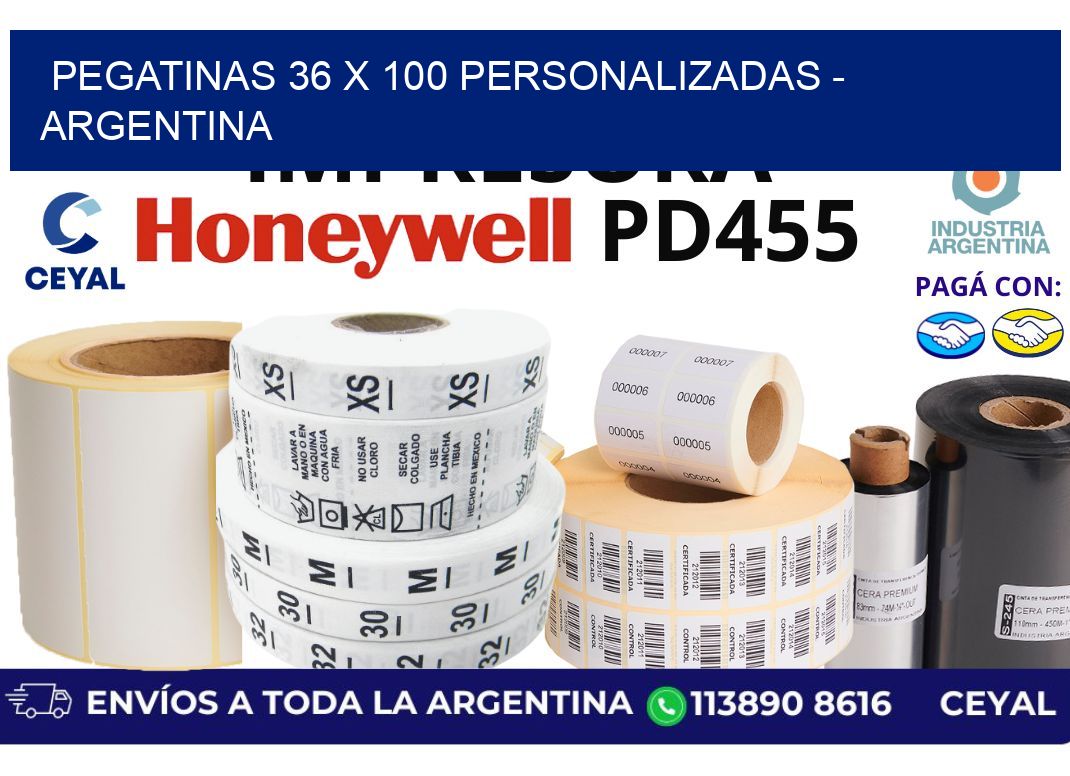pegatinas 36 x 100 personalizadas - Argentina