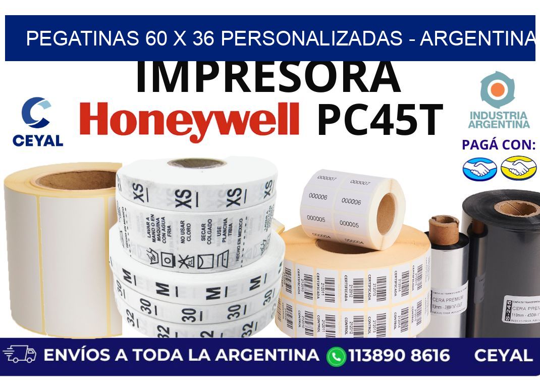 pegatinas 60 x 36 personalizadas - Argentina