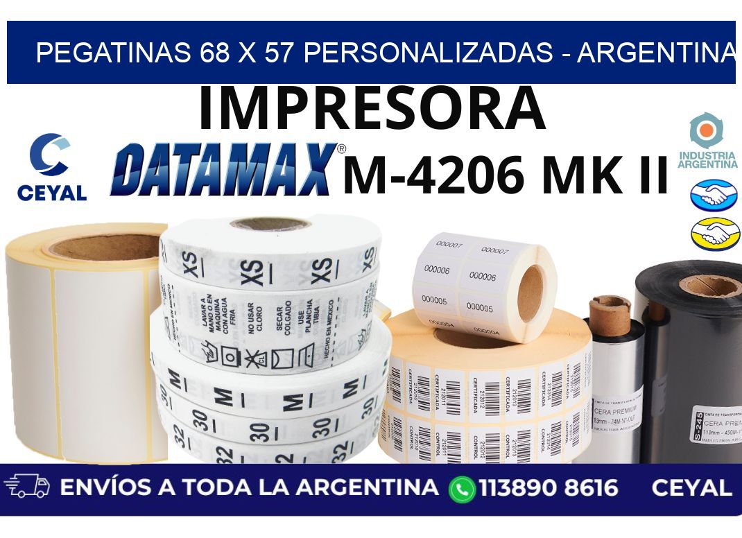 pegatinas 68 x 57 personalizadas - Argentina