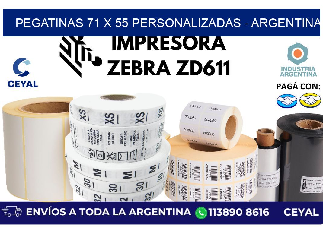 pegatinas 71 x 55 personalizadas - Argentina