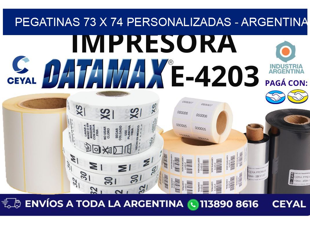 pegatinas 73 x 74 personalizadas - Argentina