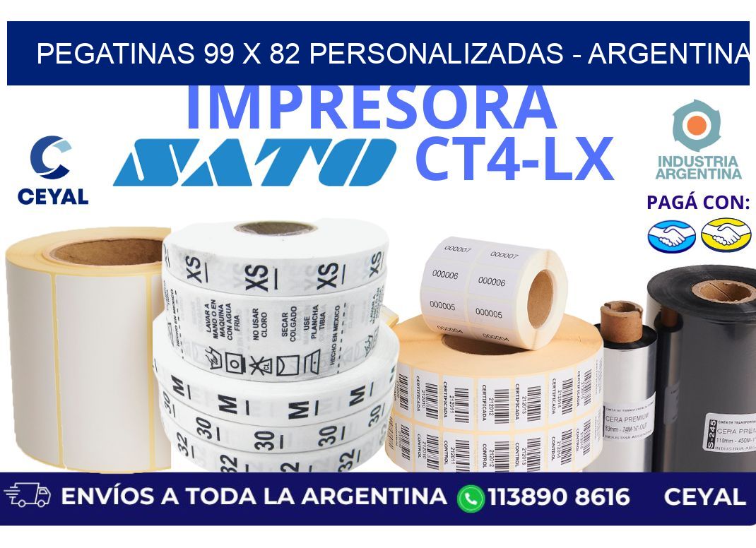 pegatinas 99 x 82 personalizadas - Argentina