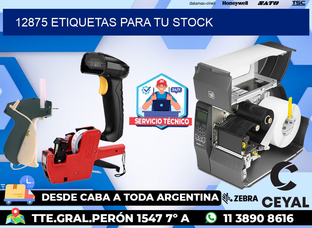 12875 etiquetas para tu stock