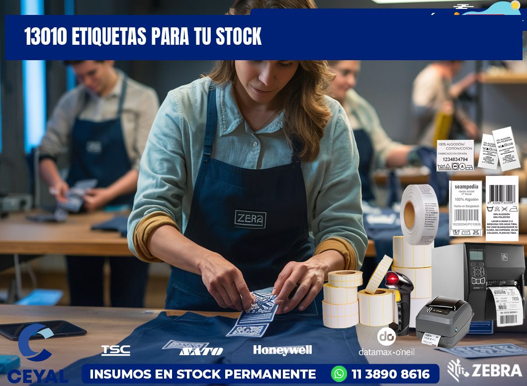 13010 etiquetas para tu stock
