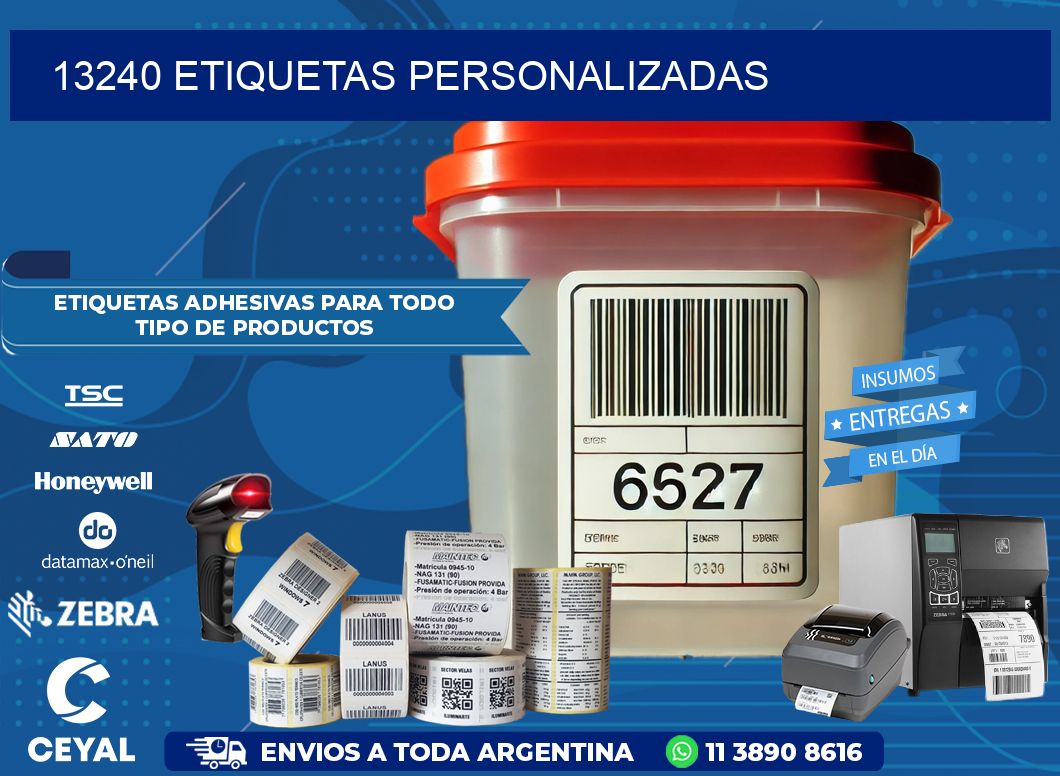 13240 Etiquetas personalizadas