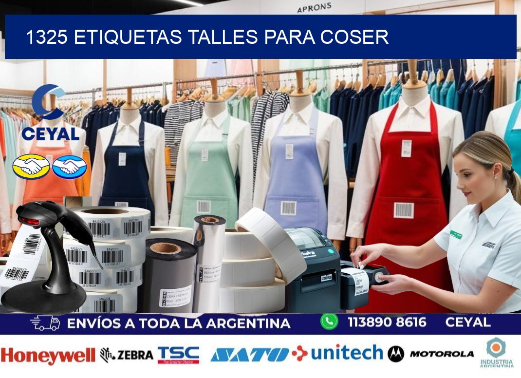 1325 ETIQUETAS TALLES PARA COSER
