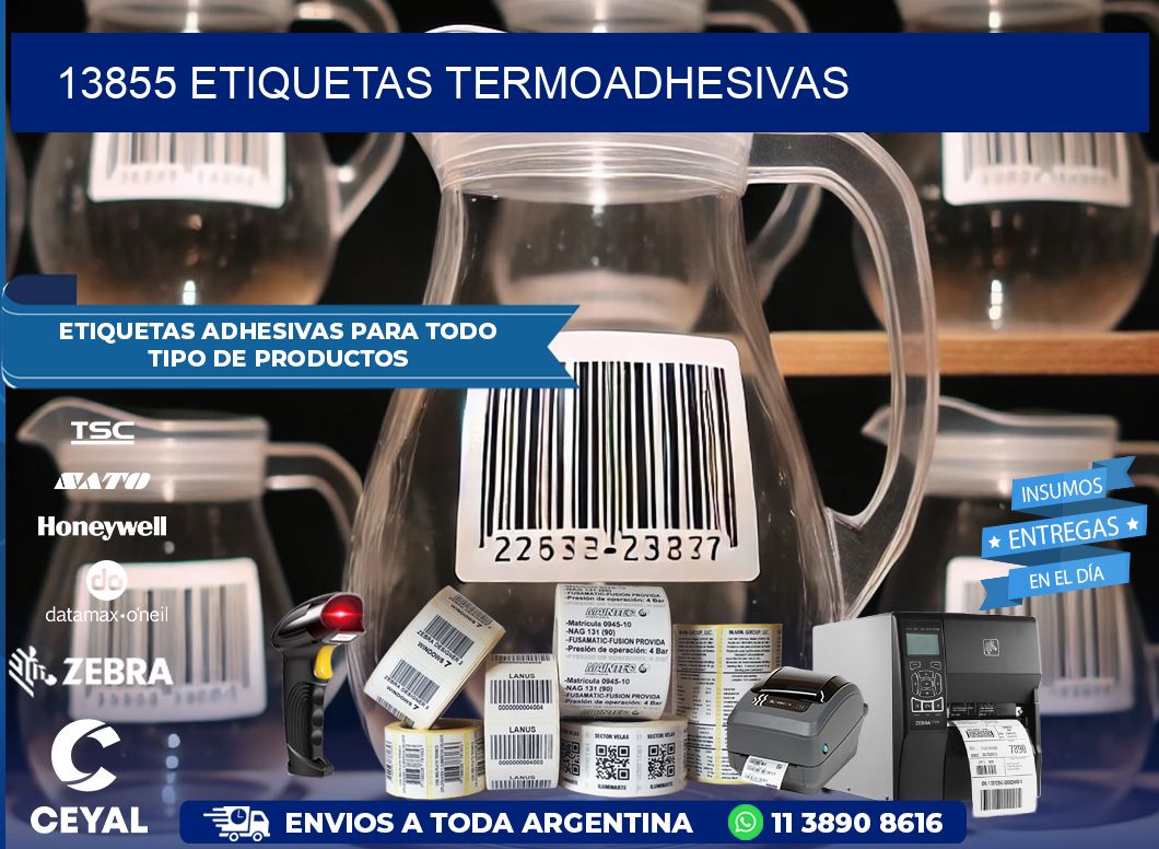 13855 etiquetas termoadhesivas