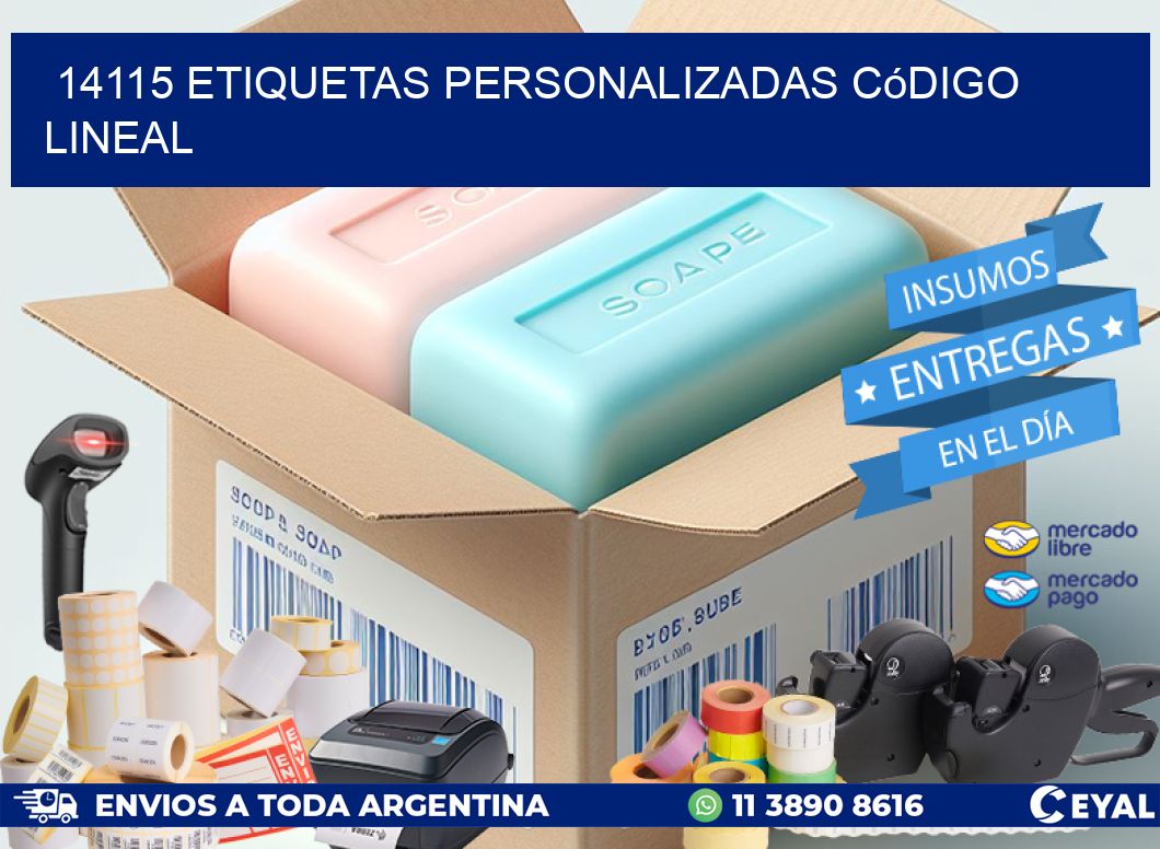 14115 Etiquetas personalizadas código lineal
