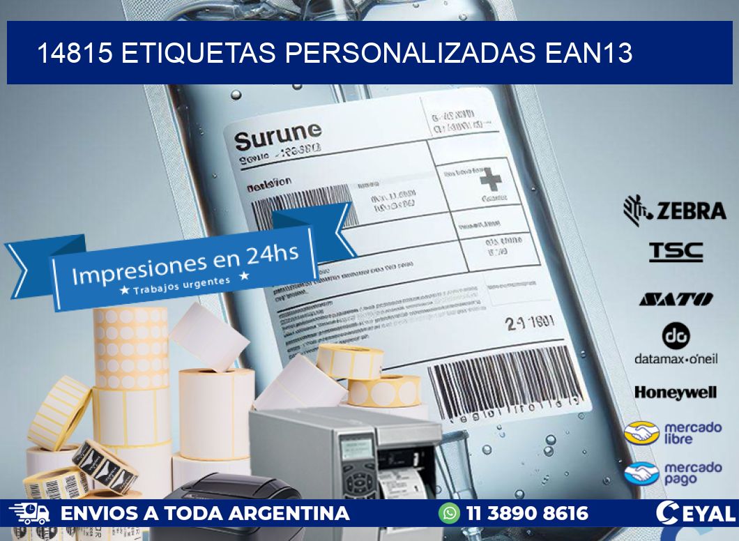 14815 Etiquetas personalizadas ean13