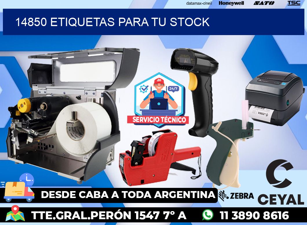 14850 etiquetas para tu stock