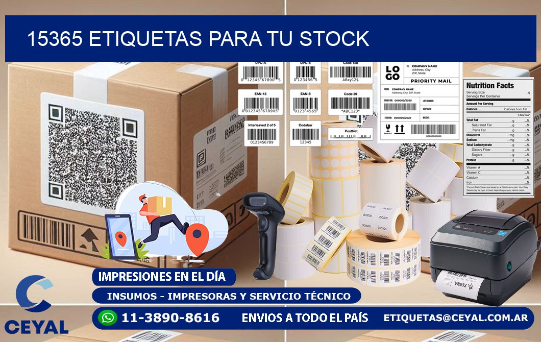 15365 etiquetas para tu stock