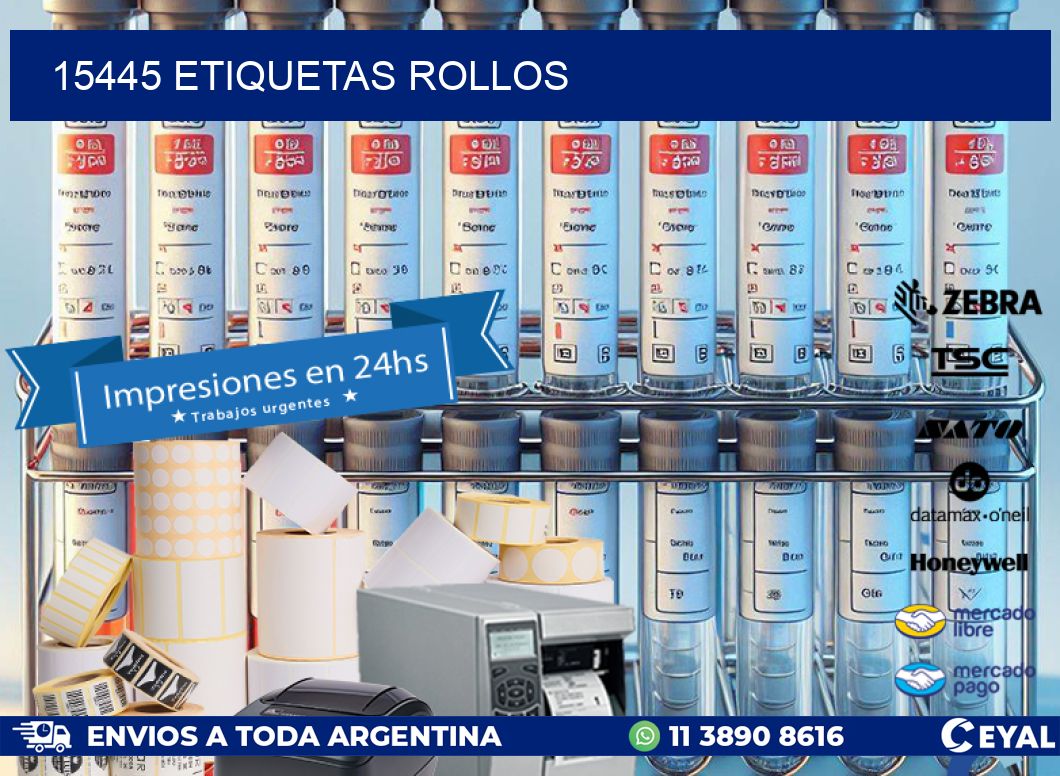 15445 Etiquetas rollos