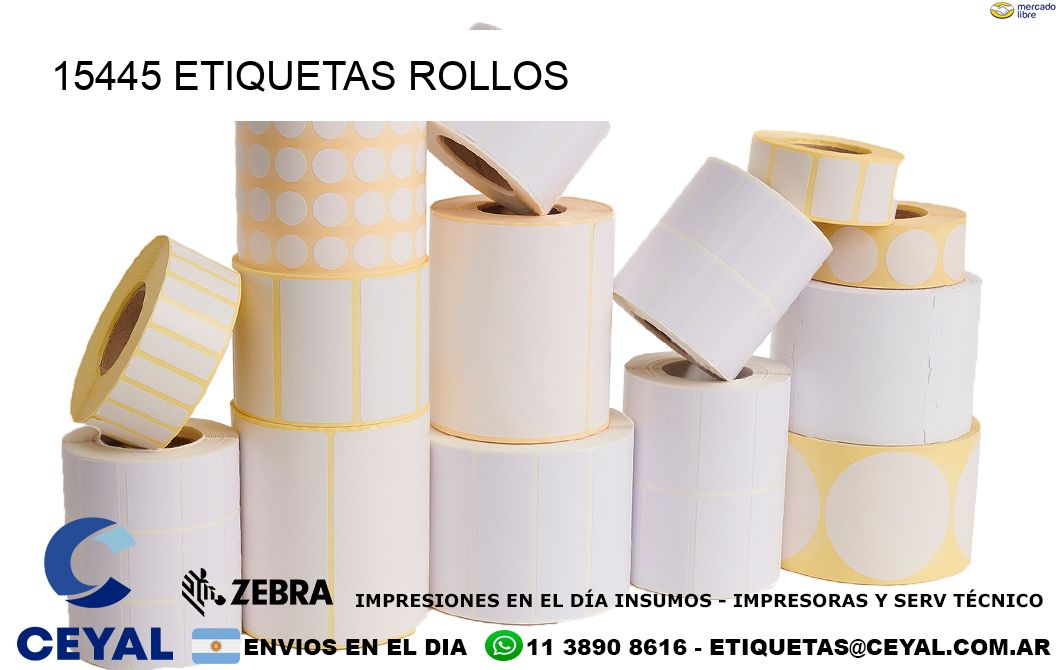 15445 Etiquetas rollos