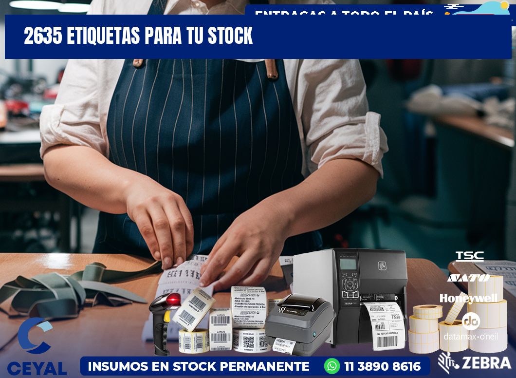 2635 etiquetas para tu stock