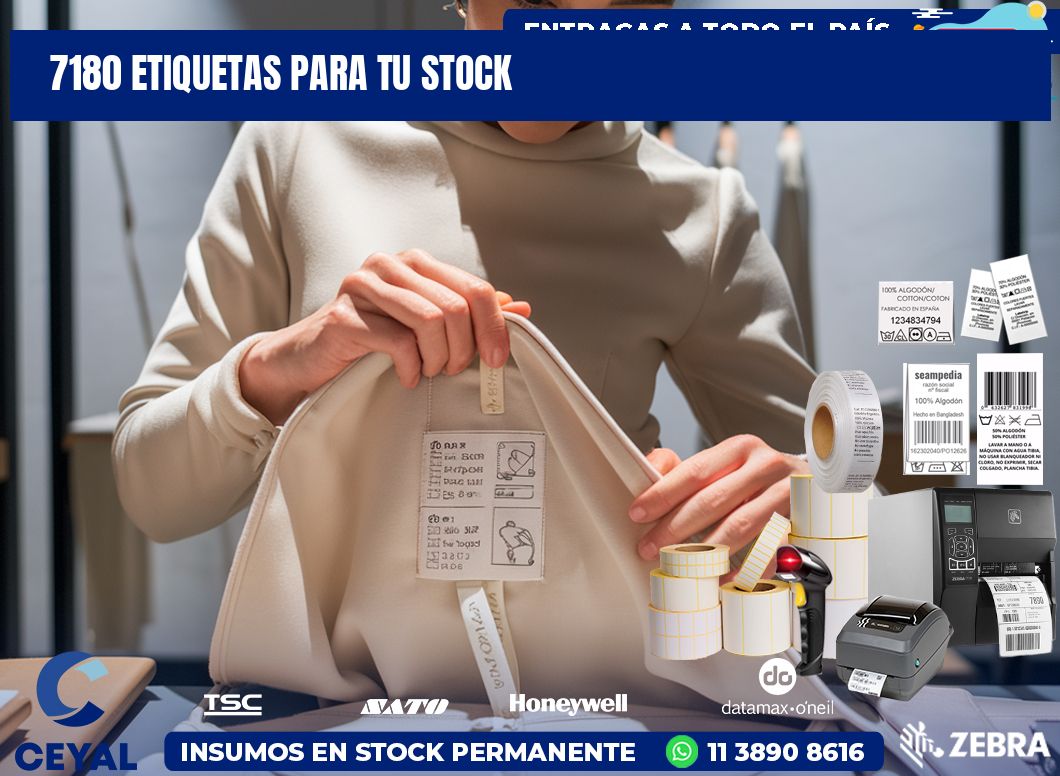 7180 etiquetas para tu stock