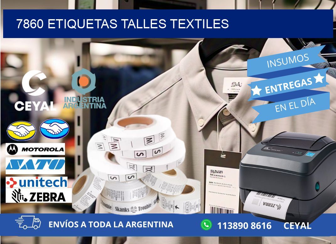 7860 ETIQUETAS TALLES TEXTILES