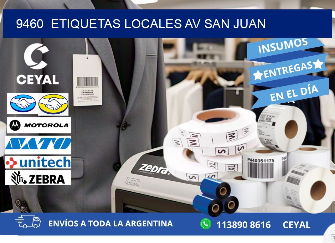 9460 etiquetas locales Av San juan