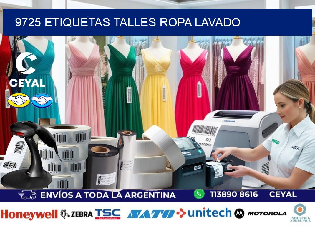9725 ETIQUETAS TALLES ROPA LAVADO