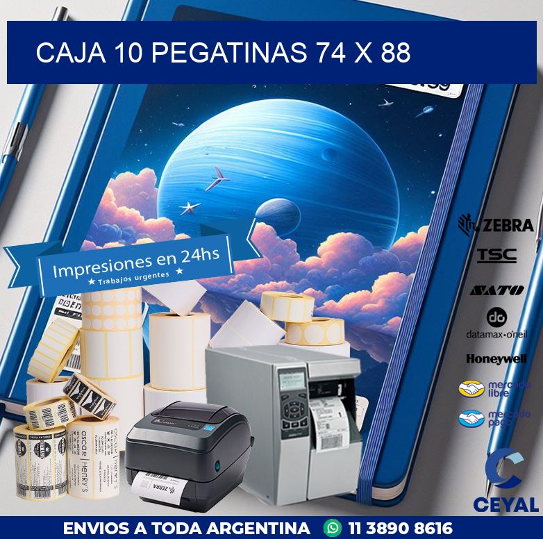 CAJA 10 PEGATINAS 74 x 88