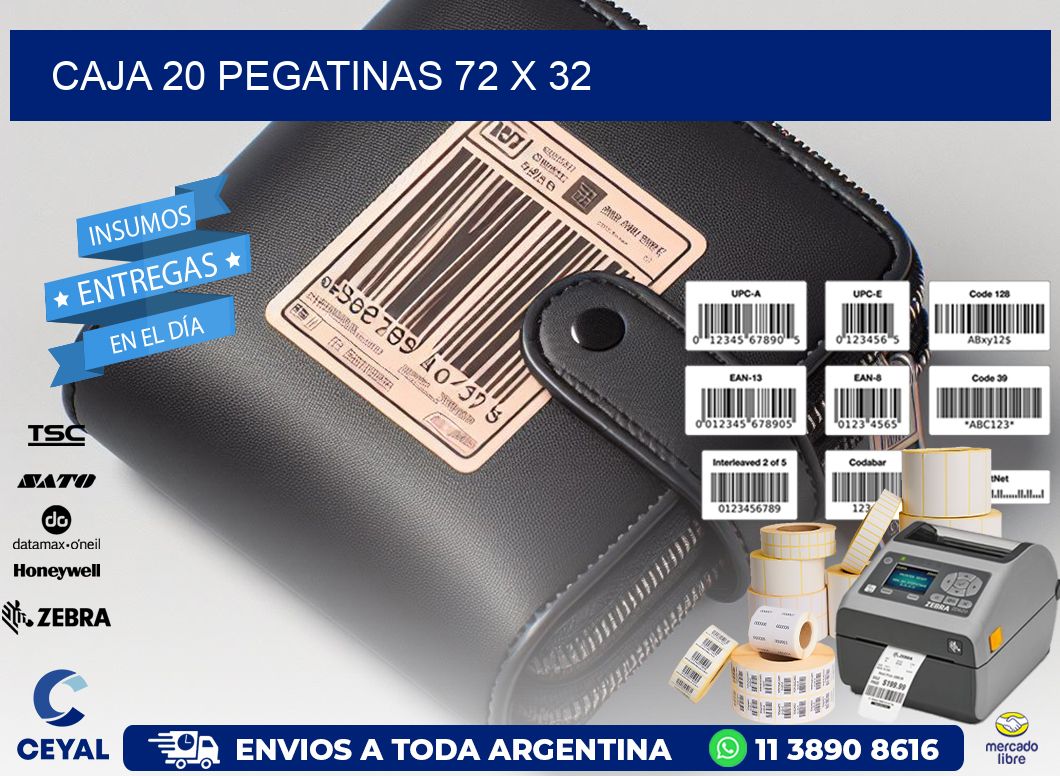 CAJA 20 PEGATINAS 72 x 32