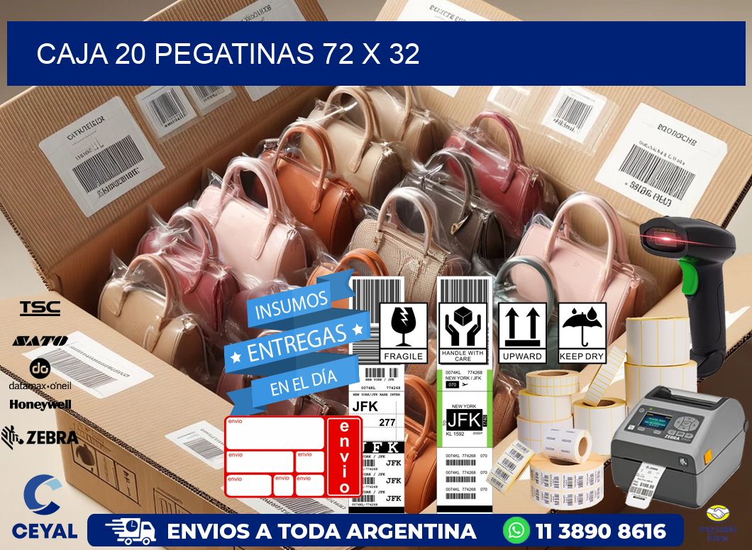 CAJA 20 PEGATINAS 72 x 32