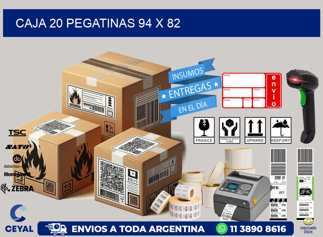 CAJA 20 PEGATINAS 94 x 82