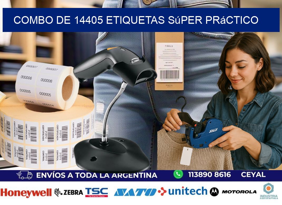 Combo de 14405 etiquetas súper práctico