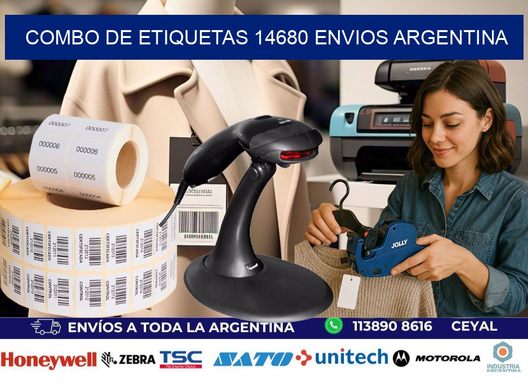 Combo de etiquetas 14680 ENVIOS ARGENTINA