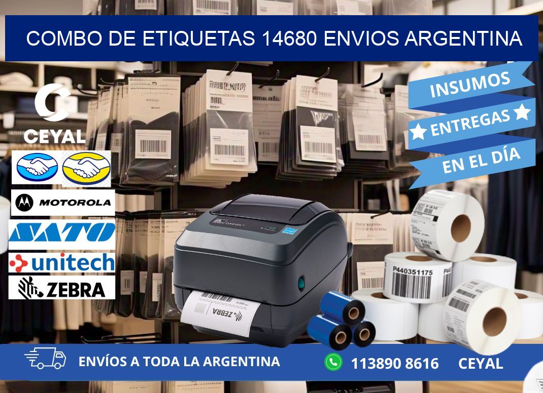 Combo de etiquetas 14680 ENVIOS ARGENTINA