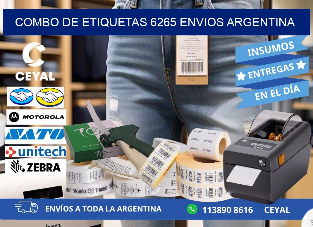 Combo de etiquetas 6265 ENVIOS ARGENTINA