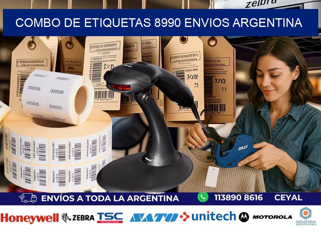 Combo de etiquetas 8990 ENVIOS ARGENTINA