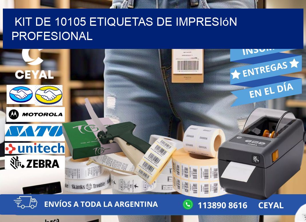 Kit de 10105 etiquetas de impresión profesional