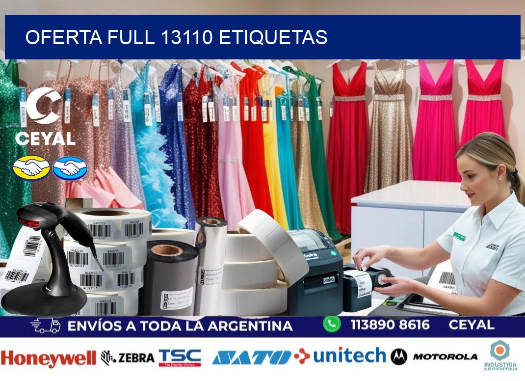 Oferta full 13110 etiquetas