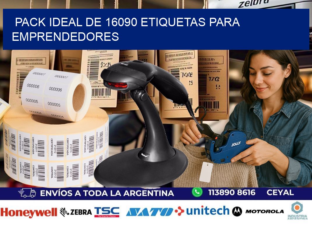 Pack ideal de 16090 etiquetas para emprendedores