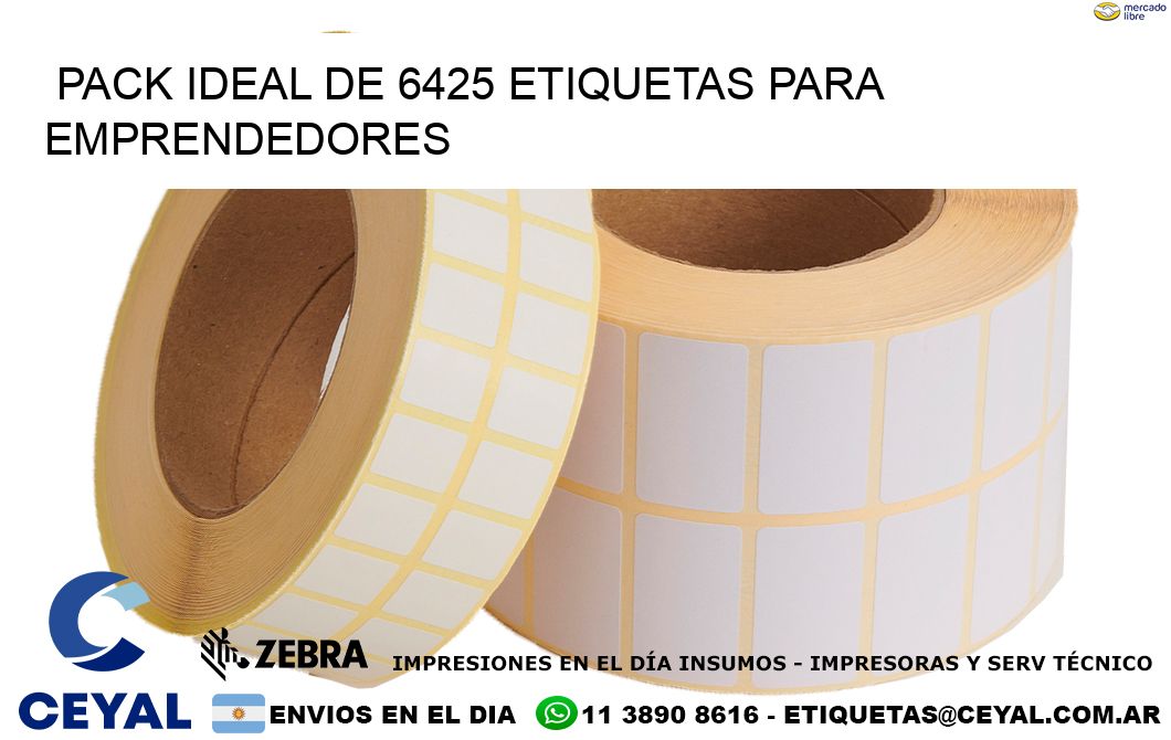 Pack ideal de 6425 etiquetas para emprendedores