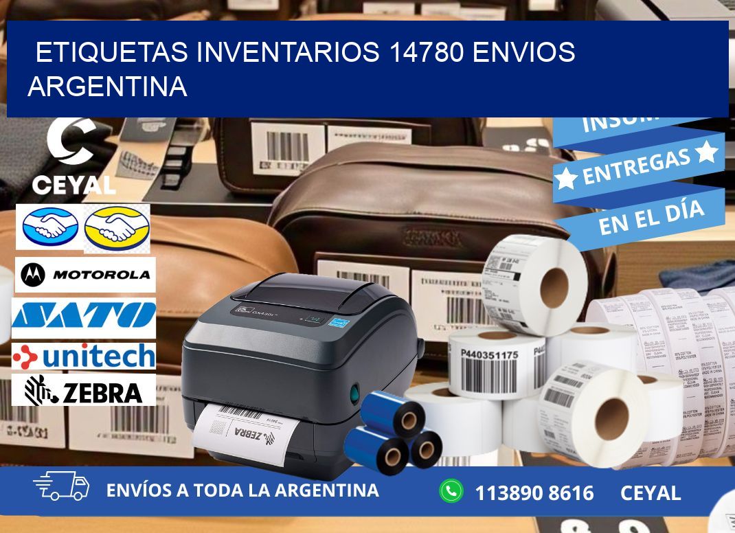 etiquetas inventarios 14780 ENVIOS ARGENTINA