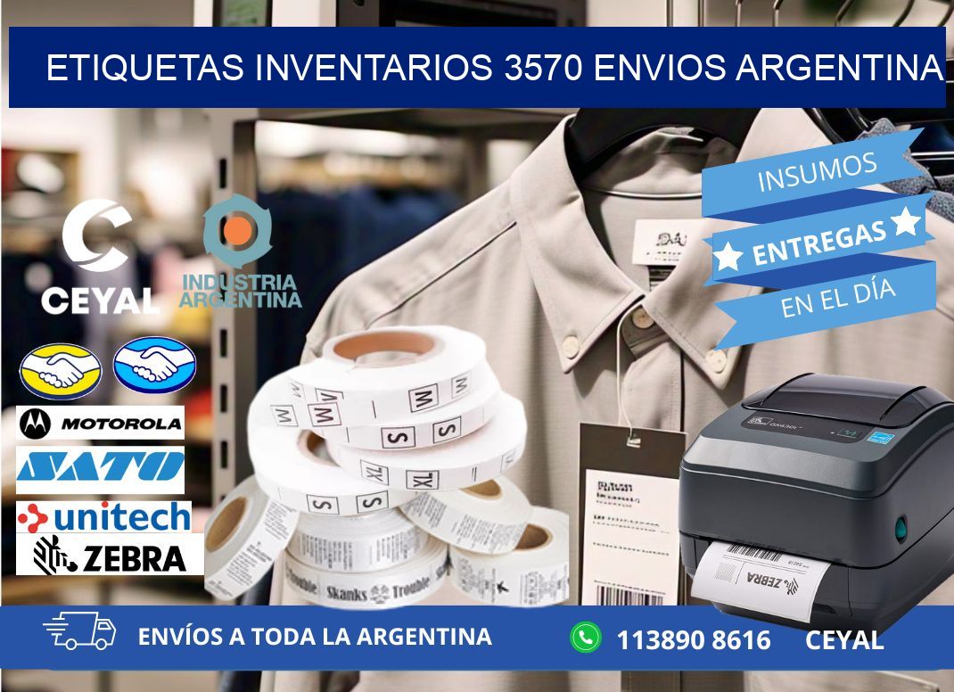 etiquetas inventarios 3570 ENVIOS ARGENTINA