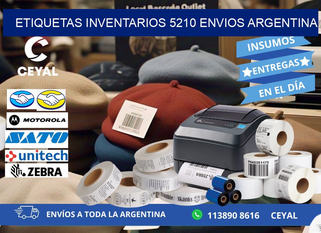 etiquetas inventarios 5210 ENVIOS ARGENTINA
