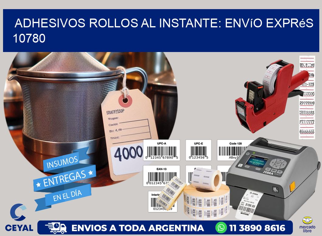 Adhesivos rollos al Instante: Envío Exprés 10780