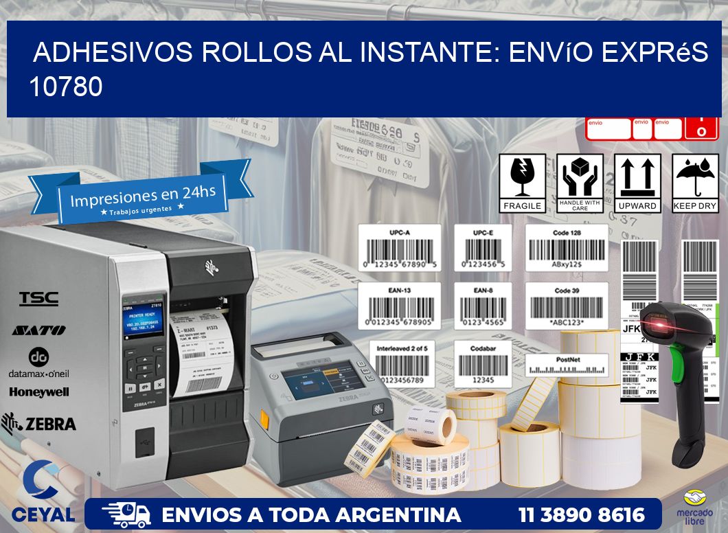 Adhesivos rollos al Instante: Envío Exprés 10780